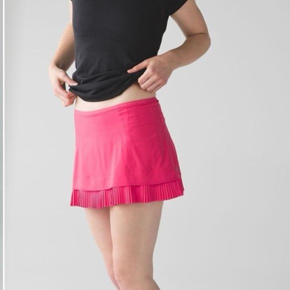 Lululemon City Sky Run Skirt Skort Tennis Pickleball Size 6  Boom Juice